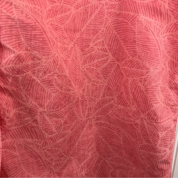 Mountain Warehouse Button Down Summer Shirt size 12, Coral Leaf Print Cotton - Picture 11 of 13